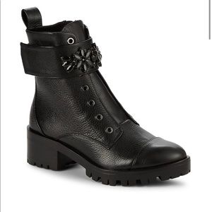 NEW Karl Lagerfeld Pippa Lug sole booties combat sz 7.5